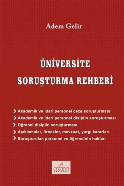 Üniversite Soruşturma Rehberi Üniversite Soruşturma Rehberi